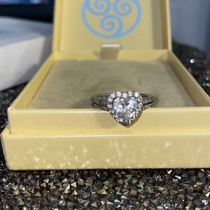 Sterling silver heart ring size 7